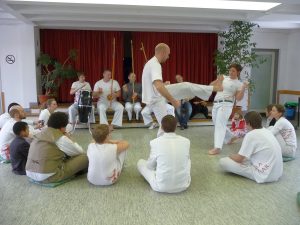 Capoeira-Vorführung nach dem Taufgottesdienst am 21. Februar 2010