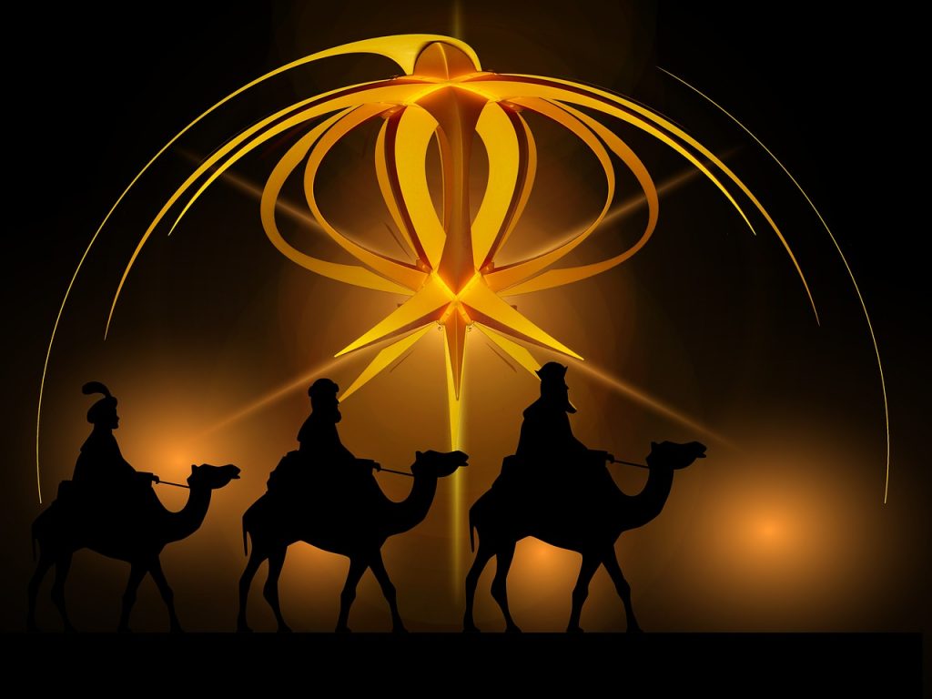 Die Heiligen Drei Könige unter dem Stern
